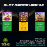 Bocoran Slot Gacor Hari Ini